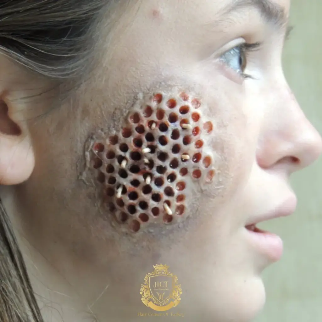 hair transplant trypophobia