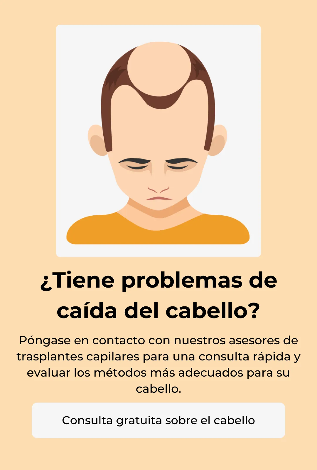 Tiene problemas de caida del cabello