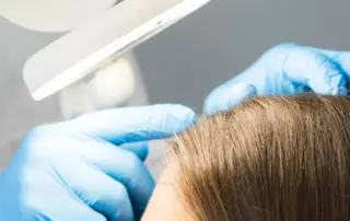 clinical hair loss examination