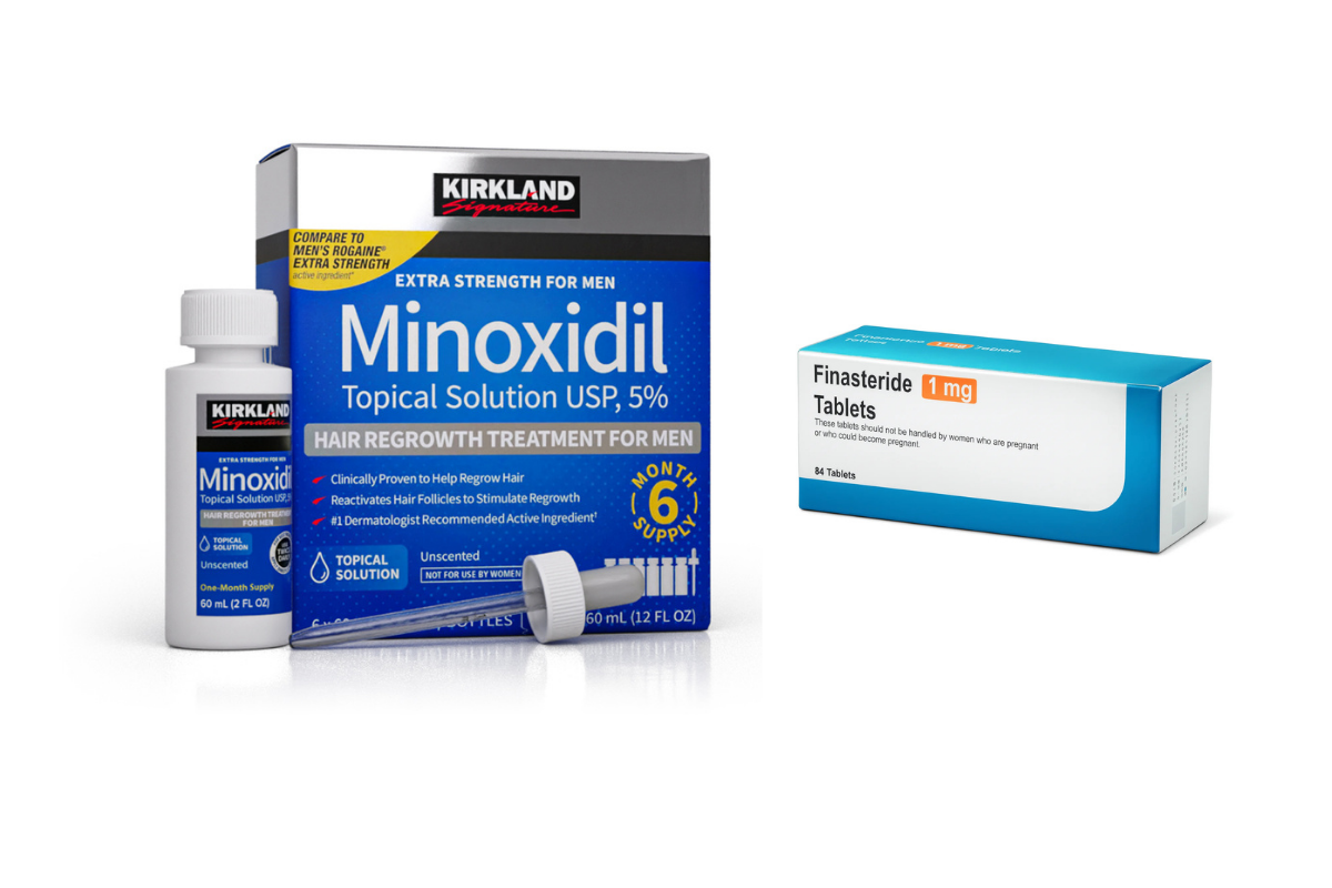 Medications for Genetic Hair Loss_ Minoxidil, Finasteride, and More receding hairline