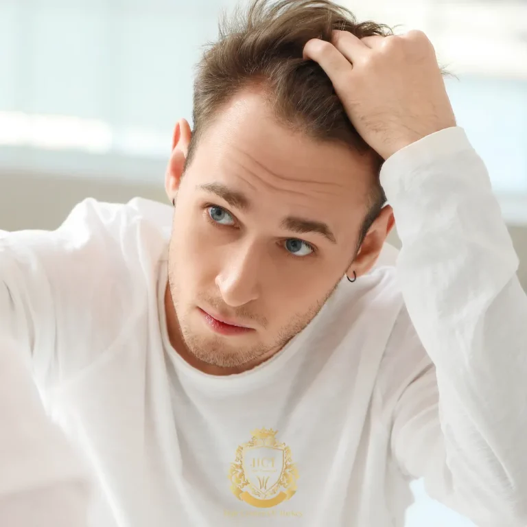 receding hairline