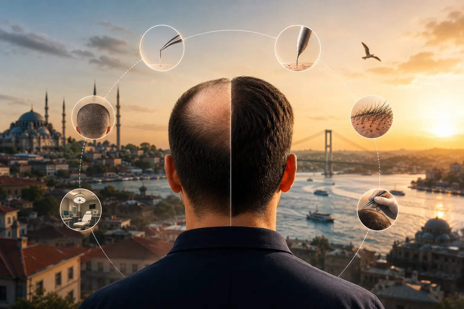 Haartransplantatie in Istanbul, Turkije
